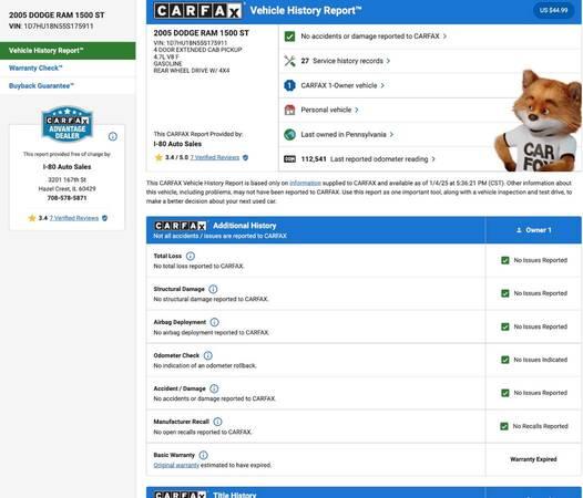 2005 Dodge Ram 1500 ST Quad Cab Short Bed 4WD